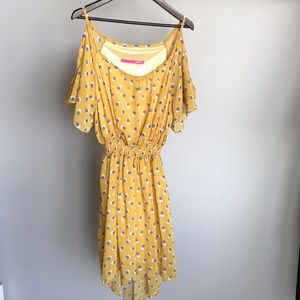 Pinkyotto Cold Shoulder Flowy Dress 🦉 Owl Design